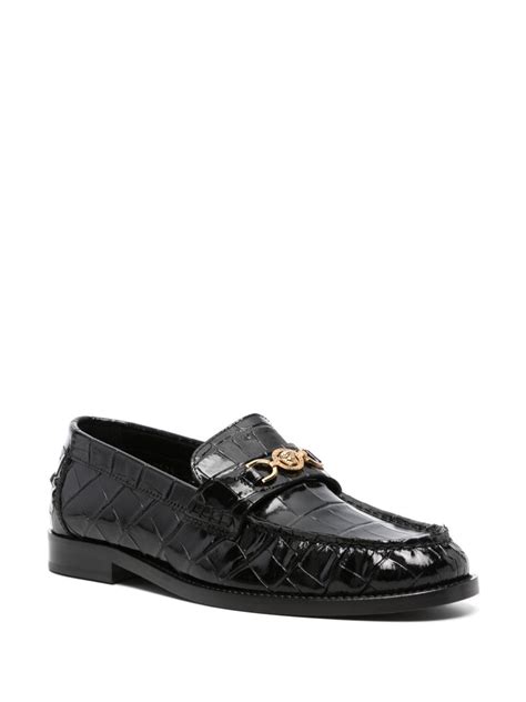 farfetch versace loafers.